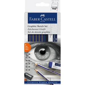 Faber-Castell Goldfaber Graphite Sketch Set, Faber-Castell, Pencil, faber-castell-goldfaber-graphite-sketch-set, Budding artists, Cityluxe