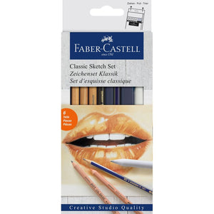 Faber-Castell Goldfaber Classic Sketch Set Monchrome, Faber-Castell, Pencil, faber-castell-goldfaber-classic-sketch-set-monchrome, Budding artists, Cityluxe