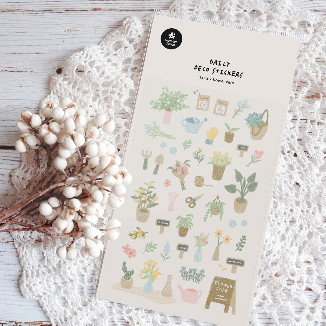 Suatelier Flower Cafe Sticker, Suatelier, Sticker, suatelier-flower-cafe-sticker, , Cityluxe