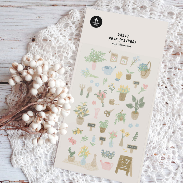 Suatelier Flower Cafe Sticker, Suatelier, Sticker, suatelier-flower-cafe-sticker, , Cityluxe