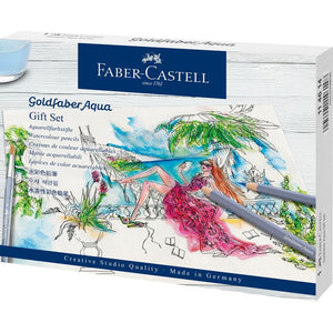 Faber-Castell Goldfaber Aqua Watercolour Pencil Gift Set, Faber-Castell, Colour Pencil, faber-castell-goldfaber-aqua-watercolour-pencil-gift-set, Gift Set, Cityluxe