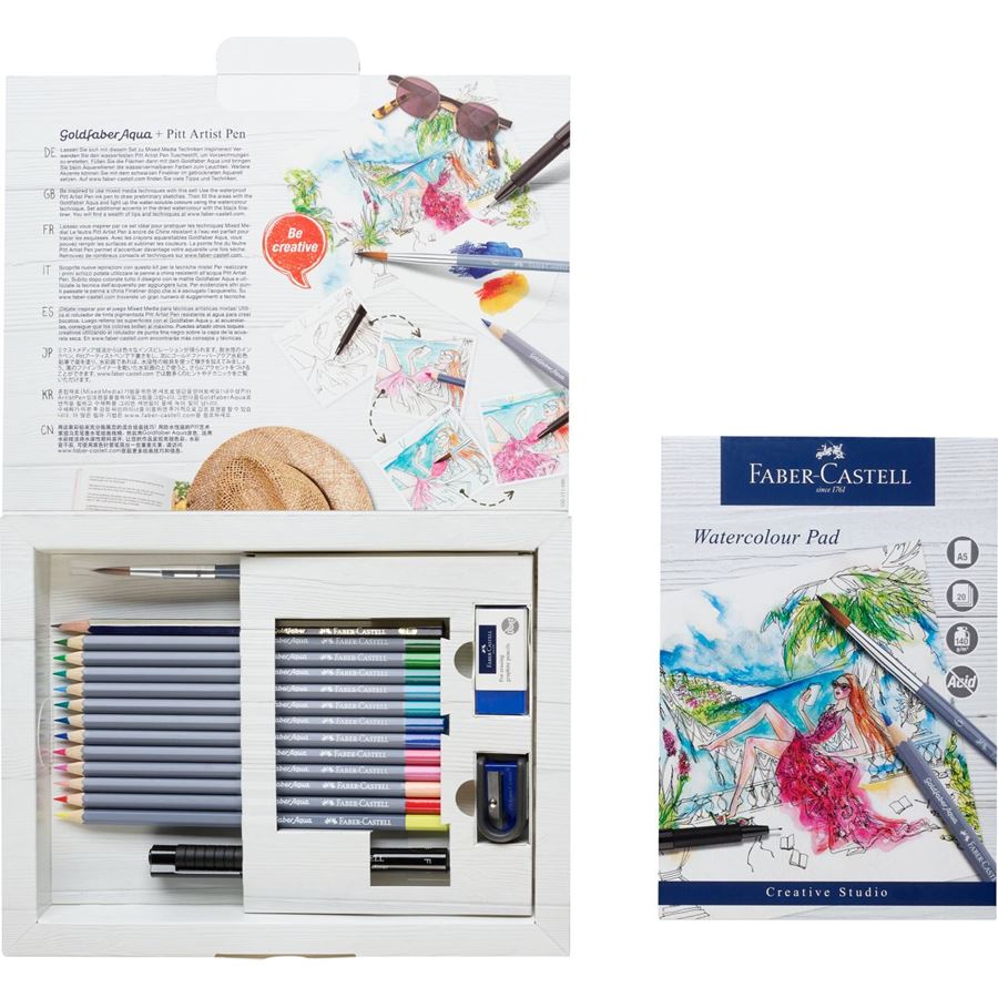 Faber-Castell Goldfaber Aqua Watercolour Pencil Gift Set — tip detail