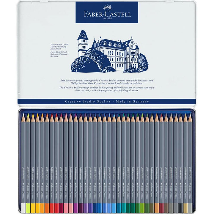 Faber-Castell Goldfaber Aqua Watercolour Pencil Tin of 36 — lead extended