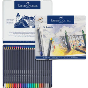 Faber-Castell Goldfaber Colour Pencil Tin of 24, Faber-Castell, Colour Pencil, faber-castell-goldfaber-colour-pencil-tin-of-24, , Cityluxe