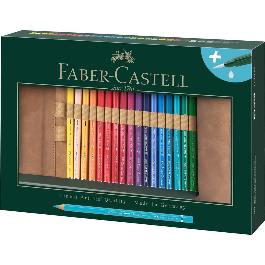 Faber-Castell Polychromos Artist Watercolour Pencil Roll Set, Faber-Castell, Watercolour, faber-castell-polychromos-artist-watercolour-pencil-roll-set, , Cityluxe