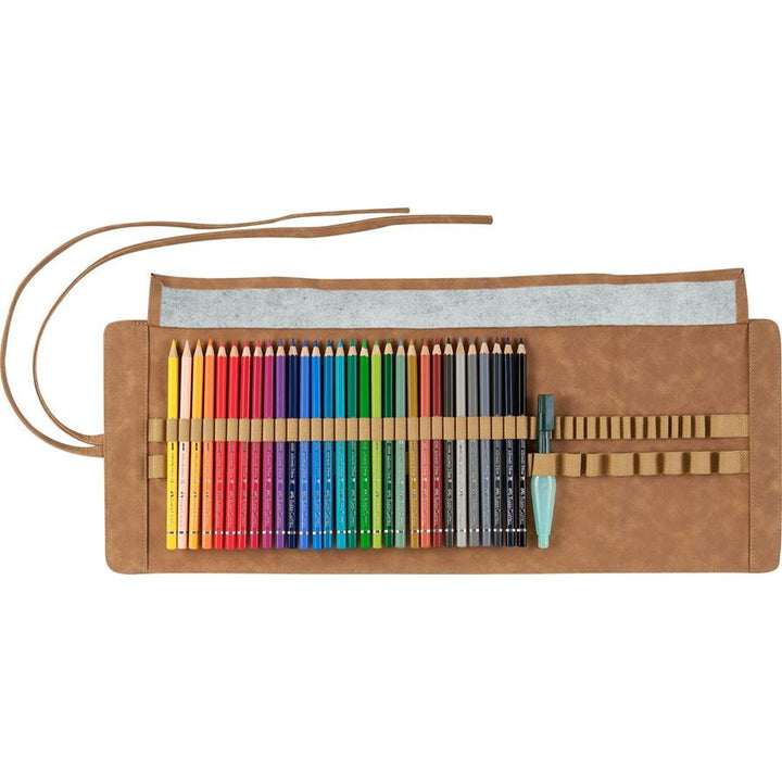 Faber-Castell Polychromos Artist Watercolour Pencil Roll Set — detail view