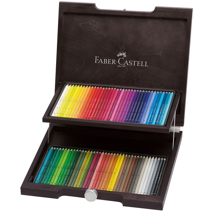 Faber-Castell Albrecht Dürer Watercolour Pencil in Wooden Case of 72, Faber-Castell, Watercolour, faber-castell-albrecht-durer-watercolour-pencil-in-wooden-case-of-72, , Cityluxe