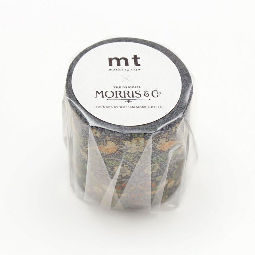 MT x William Morris Washi Tape Strawberry Thief, MT Tape, Washi Tape, mt-william-morris-strawberry-thief-washi-tape-mtwill05, For Crafters, Green, Red, washi tape, Cityluxe