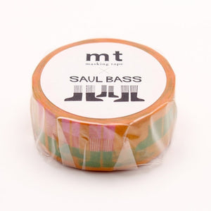 MT x Saul Bass Washi Tape Walk, MT Tape, Washi Tape, mt-saul-bass-walk-washi-tape-mtsaul03, dc, For Crafters, Green, Qty, Red, washi tape, Yellow, Cityluxe
