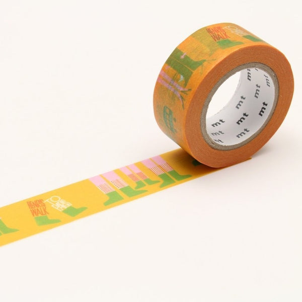 Load image into Gallery viewer, MT x Saul Bass Washi Tape Walk, MT Tape, Washi Tape, mt-saul-bass-walk-washi-tape-mtsaul03, dc, For Crafters, Green, Qty, Red, washi tape, Yellow, Cityluxe
