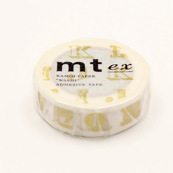 Load image into Gallery viewer, MT EX Washi Tape Alphabet Gold R, MT Tape, Washi Tape, mt-ex-alphabet-gold-r-washi-tape-mtex1p40, dc, For Crafters, Metallic, MT EX, Qty, washi tape, Cityluxe
