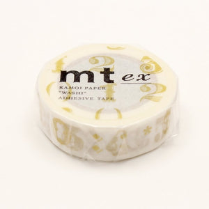 MT EX Washi Tape Number / Symbol Gold, MT Tape, Washi Tape, mt-ex-number-symbol-gold-washi-tape-mtex1p45, dc, For Crafters, Metallic, MT EX, Qty, washi tape, Cityluxe