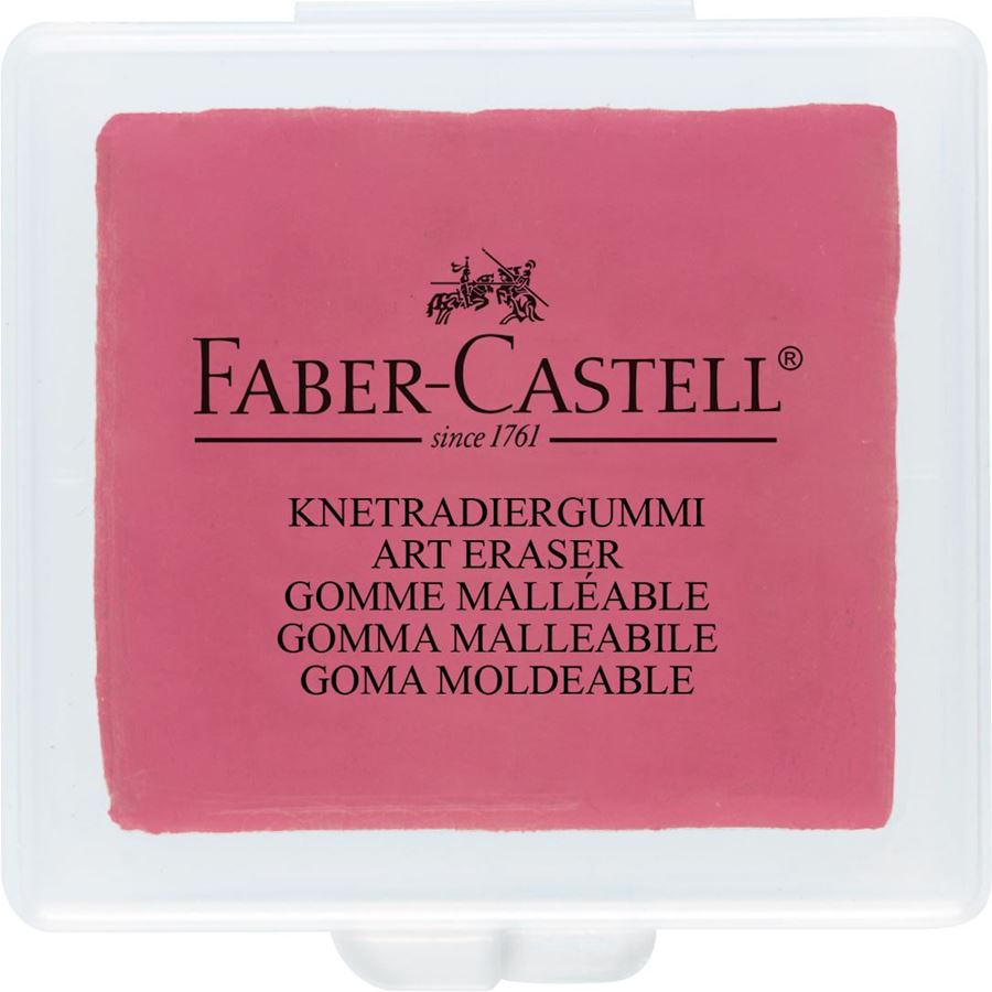 Faber-Castell Kneadable Eraser In Plastic Box, Faber-Castell, Accessories, faber-castell-kneadable-eraser-in-plastic-box-yellow-blue-red, , Cityluxe