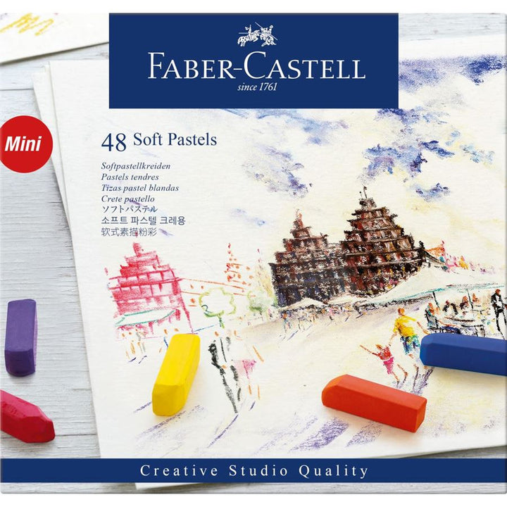 Faber-Castell Creative Studio Soft Pastels Mini Set of 48, Faber-Castell, Crayon, faber-castell-creative-studio-soft-pastels-mini-set-of-48, , Cityluxe