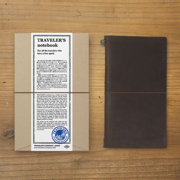Load image into Gallery viewer, Traveler&#39;s Notebook Starter Kit (Regular Size) - Brown, Traveler&#39;s Company, Notebook, travelers-notebook-starter-kit-regular-size-brown, Blank, Brown, Bullet Journalist, For Travellers, traveler, Cityluxe
