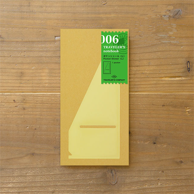 Traveler's Notebook Refill 006 (Regular Size) - Pocket Sticker <L>, Traveler's Company, Notebook Insert, travelers-notebook-refill-006-regular-size-pocket-sticker-l-14256006, For Travellers, Cityluxe