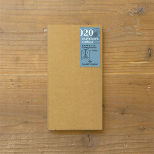 Traveler's Notebook Refill 020 (Regular Size) - Kraft Paper Folder, Traveler's Company, Notebook Insert, travelers-and-notebook-refill-020-regular-size-kraft-paper-folder-14332006, For Travellers, traveler, Cityluxe