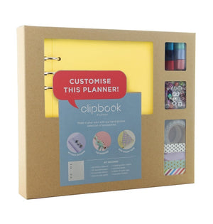 Filofax Clipbook A5 Creative Kit Lemon, FILOFAX, Notebook, filofax-clipbook-a5-creative-kit-lemon, Ruled, Yellow, Cityluxe