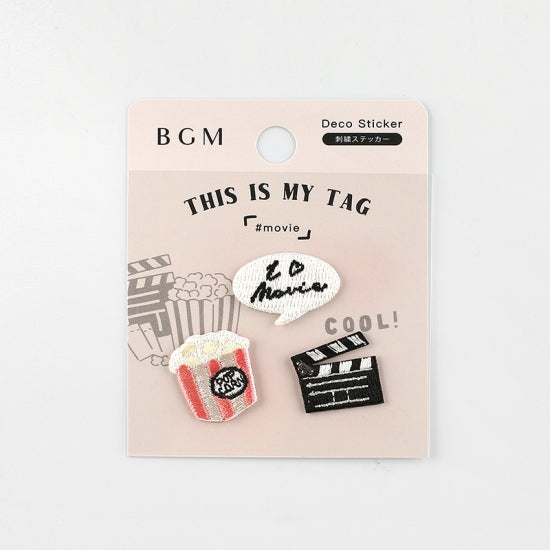 BGM Embroidery Sticker Movie, BGM, Sticker, bgm-embroidery-sticker-movie, 40-off, bgm winter 2019, dc, Stickers, Cityluxe