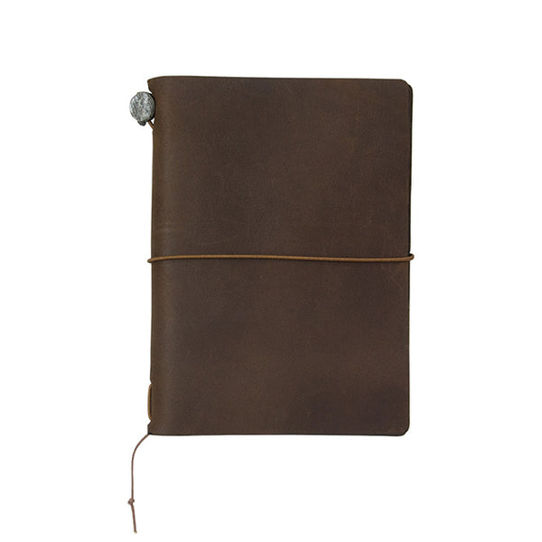 将图片加载到图库查看器，Traveler&#39;s Notebook Starter Kit (Passport Size) - Brown, Traveler&#39;s Company, Notebook, travelers-notebook-starter-kit-passport-size-brown, Blank, Brown, Bullet Journalist, For Travellers, traveler, Cityluxe
