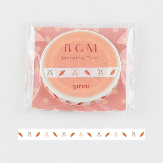 BGM Rabbit And Carrot Washi Tape, BGM, Washi Tape, bgm-rabbit-and-carrot-washi-tape, , Cityluxe