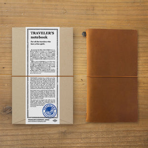 Traveler's Notebook Starter Kit (Regular Size) - Camel, Traveler's Company, Notebook, travelers-notebook-starter-kit-regular-size-camel, Blank, Brown, Bullet Journalist, For Travellers, traveler, Cityluxe