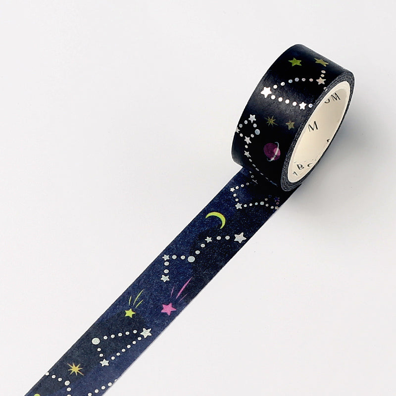 BGM Colorful Universe Washi Tape — pattern detail