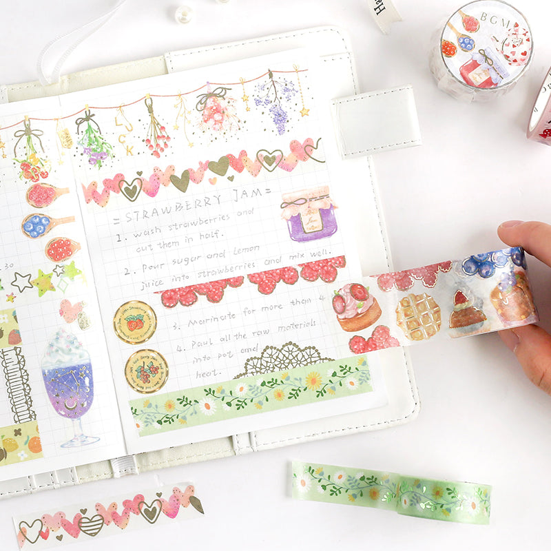 BGM Colorful Universe Washi Tape — with packaging
