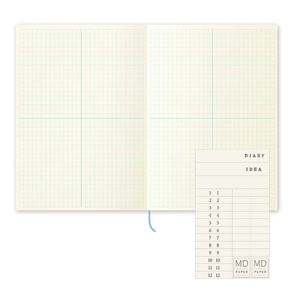 Load image into Gallery viewer, MD Notebook Journal A5 - Grid Block, MD Paper, Notebook, md-notebook-journal-a5-grid-block, , Cityluxe
