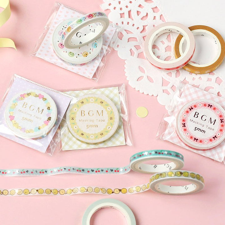 BGM Fried Egg Washi Tape — with packaging