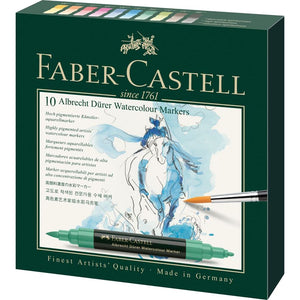 Faber-Castell Albrecht Dürer Watercolour Marker Gift Set of 10, Faber-Castell, Marker, faber-castell-albrecht-durer-watercolour-marker-gift-set-of-10, , Cityluxe