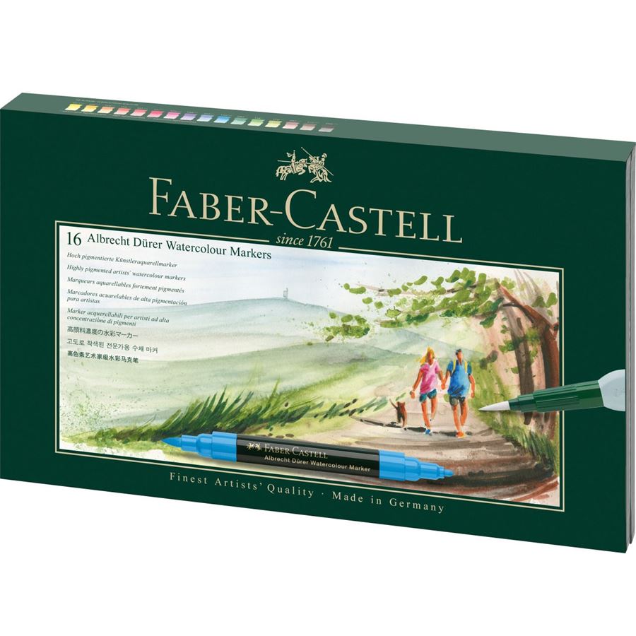 Faber-Castell Albrecht Dürer Watercolour Marker Gift Set of 16, Faber-Castell, Marker, faber-castell-albrecht-durer-watercolour-marker-gift-set-of-16, Gift Set, Cityluxe
