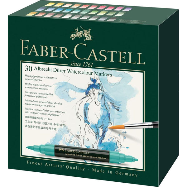 이미지를 갤러리 뷰어에 로드 , Faber-Castell Albrecht Dürer Watercolour Marker Gift Set of 30, Faber-Castell, Marker, faber-castell-albrecht-durer-watercolour-marker-gift-set-of-30, Gift Set, Cityluxe
