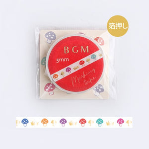 BGM Mushroom Washi Tape, BGM, Washi Tape, bgm-mushroom-washi-tape-1, mar2022, Cityluxe