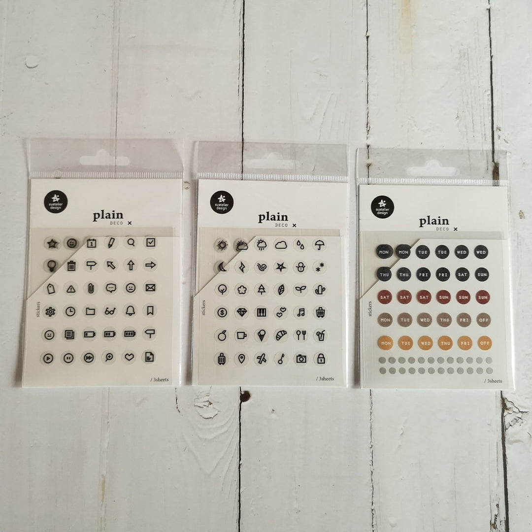 Suatelier Plain 28 Sticker — with packaging