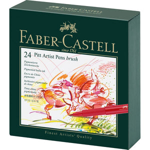 Faber-Castell PITT Artist Brush Pen Studio Box Set of 24, Faber-Castell, Brush Pen, faber-castell-pitt-artist-brush-pen-studio-box-set-of-24, , Cityluxe