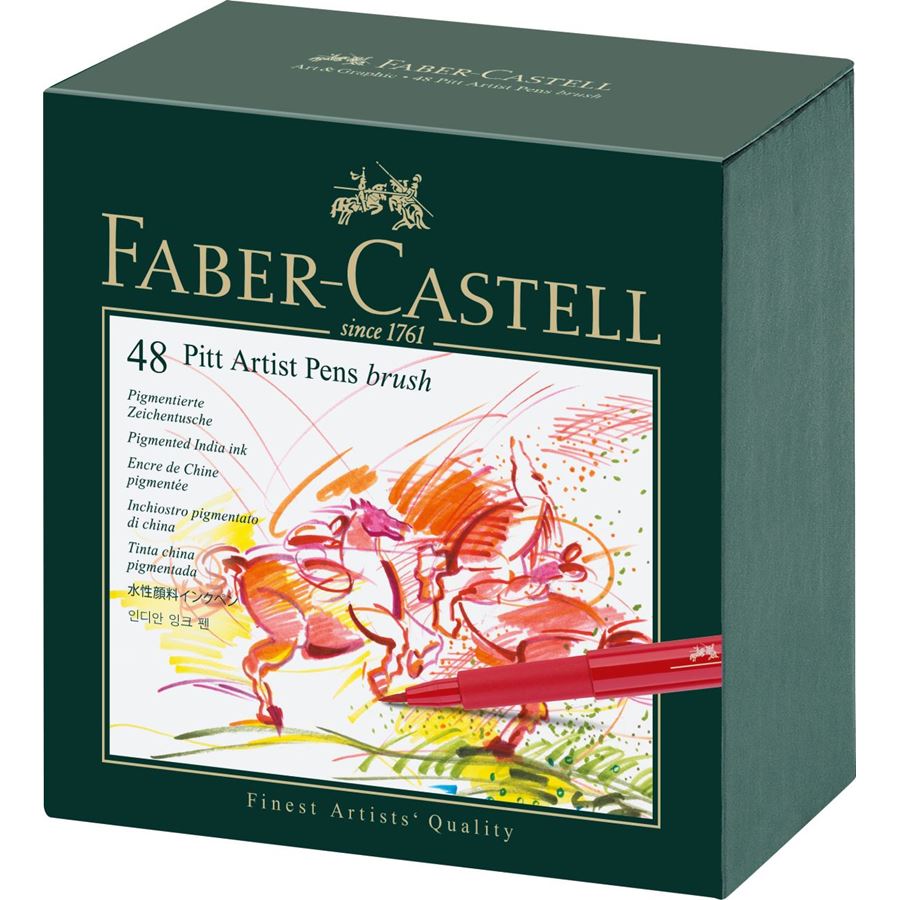 Faber-Castell PITT Artist Brush Pen Studio Box Set of 48, Faber-Castell, Brush Pen, faber-castell-pitt-artist-brush-pen-studio-box-set-of-48, , Cityluxe