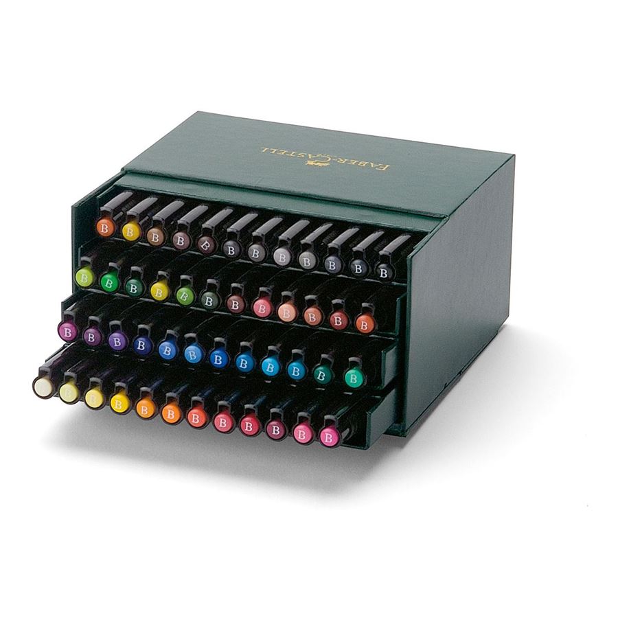 Faber-Castell PITT Artist Brush Pen Studio Box Set of 48, Faber-Castell, Brush Pen, faber-castell-pitt-artist-brush-pen-studio-box-set-of-48, , Cityluxe