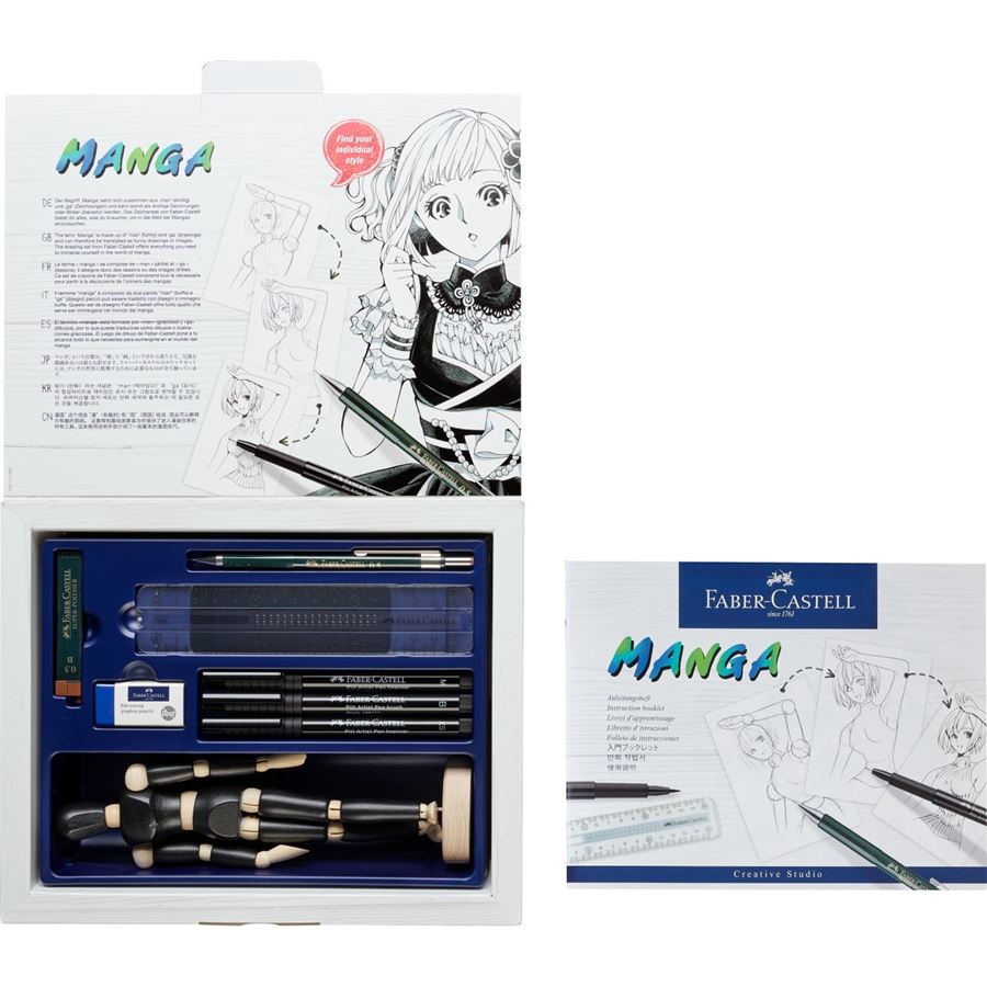 Faber-Castell Pitt Artist Pen Brush Manga Starter Set — detail view