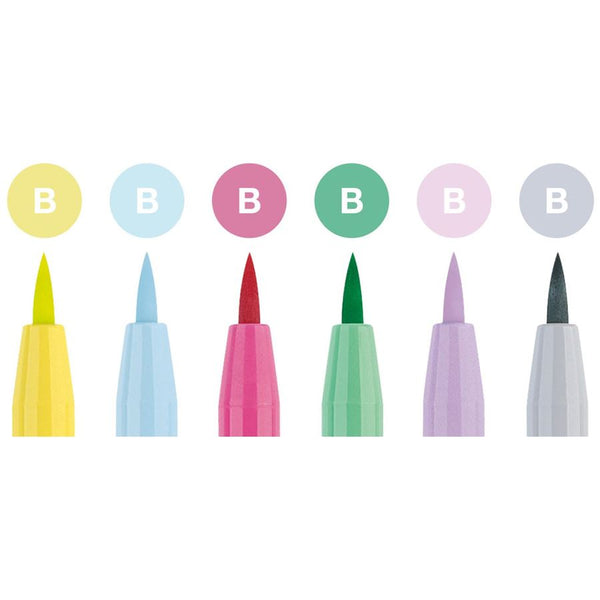Load image into Gallery viewer, Faber-Castell PITT Artist Pen Brush Pen Set of 6 (Pastel), Faber-Castell, Brush Pen, faber-castell-pitt-artist-pen-brush-pen-set-of-6-pastel, , Cityluxe
