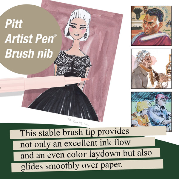 Load image into Gallery viewer, Faber-Castell PITT Artist Pen Brush Pen Set of 6 (Portrait), Faber-Castell, Brush Pen, faber-castell-pitt-artist-pen-brush-pen-set-of-6-portrait, Drawing, Cityluxe
