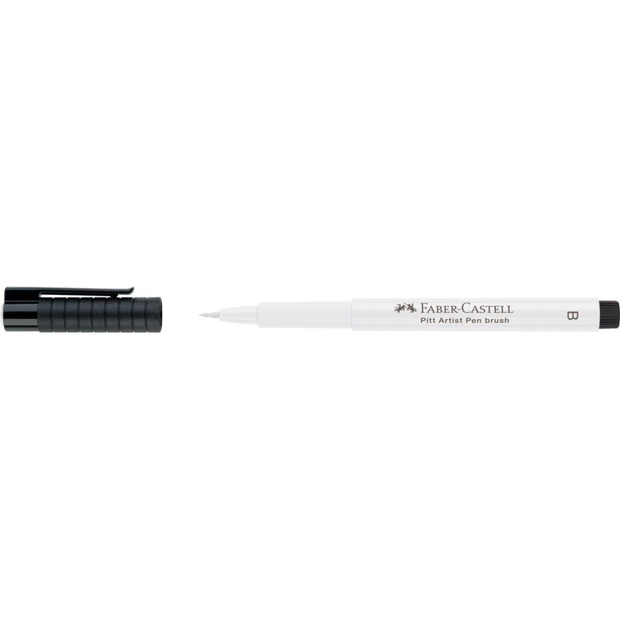 Faber-Castell PITT Artist Pen Brush White — with packaging