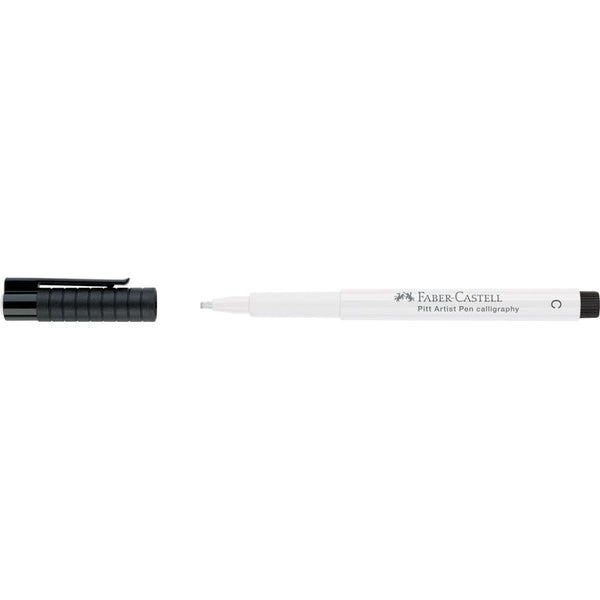 Load image into Gallery viewer, Faber-Castell PITT Artist Pen Calligraphy White, Faber-Castell, Calligraphy Pen, faber-castell-pitt-artist-pen-calligraphy-white, White, Cityluxe
