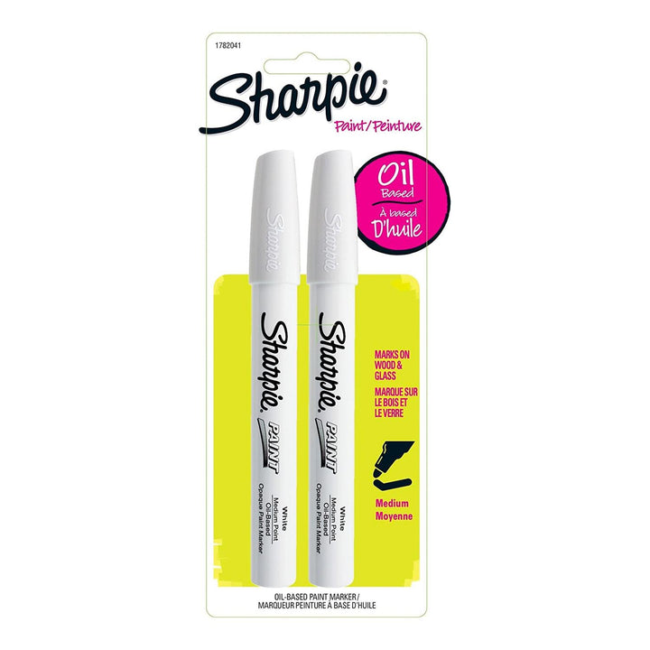 Sharpie Oil Base Paint Marker White Set of 2 — front view