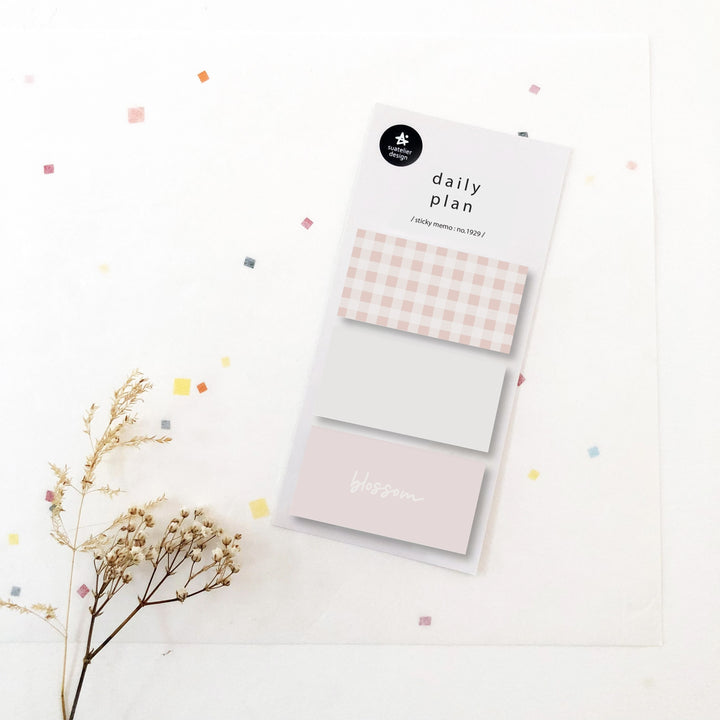 Suatelier Daily Plan Sticky Memo - .23 — front view
