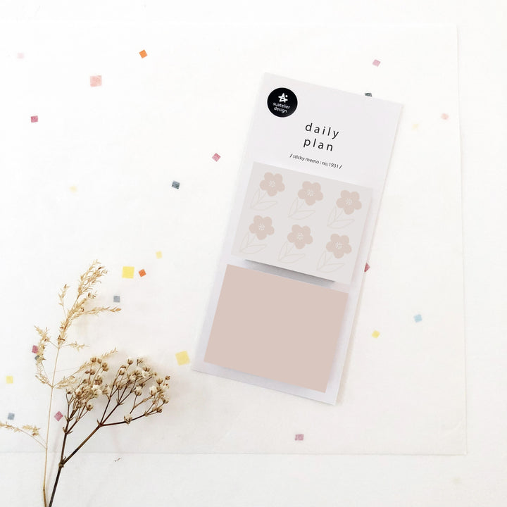 Suatelier Daily Plan Sticky Memo - .25 — front view