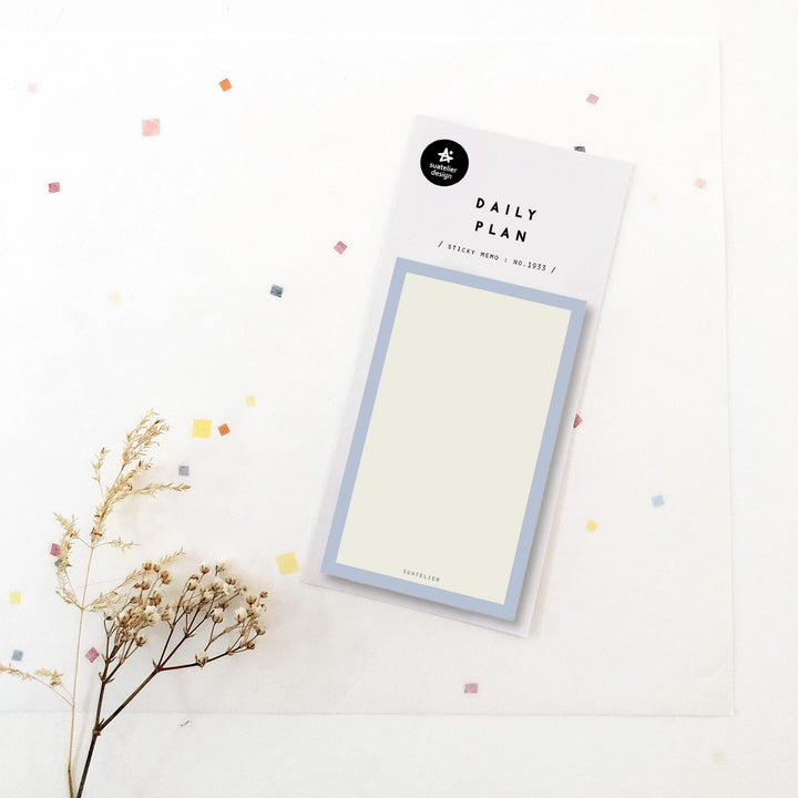 Suatelier Daily Plan Sticky Memo  - .27 — front view