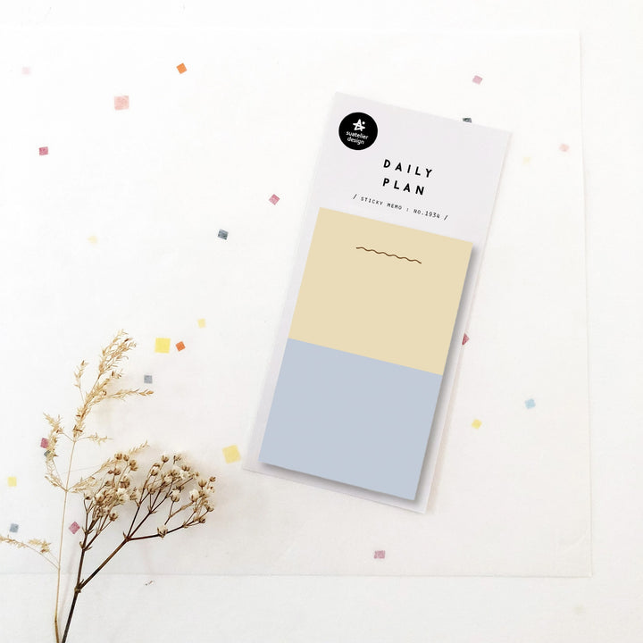 Suatelier Daily Plan Sticky Memo - .28 — front view