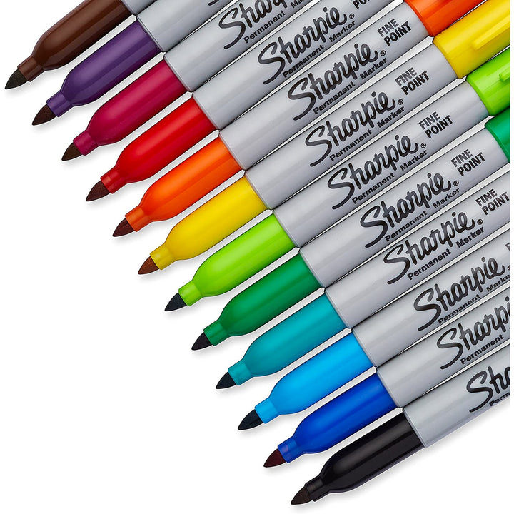 Sharpie® Fine Marker Pack of 12 with Case — detail view