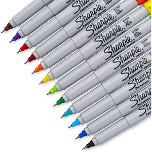 Sharpie® Ultra-Fine Marker Pack of 12 with Case, Sharpie, Marker, sharpie-ultra-fine-marker-pack-of-12-with-case, Multicolour, Cityluxe